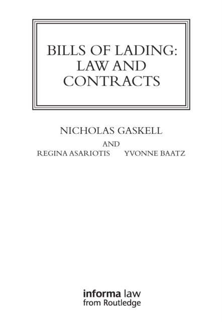 Bills of Lading : Law and Contracts, PDF eBook