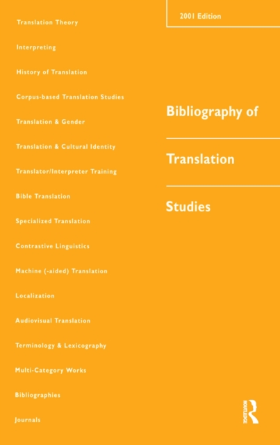 Bibliography of Translation Studies: 2001, EPUB eBook