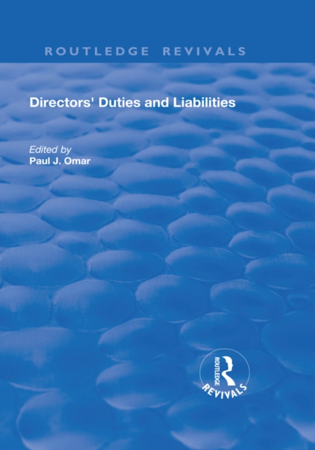 Directors' Duties and Liabilities, PDF eBook