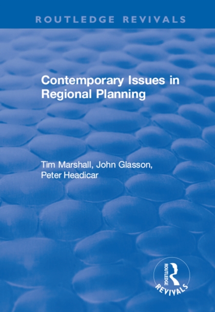 Contemporary Issues in Regional Planning, PDF eBook