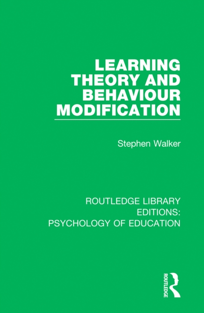 Learning Theory and Behaviour Modification, EPUB eBook