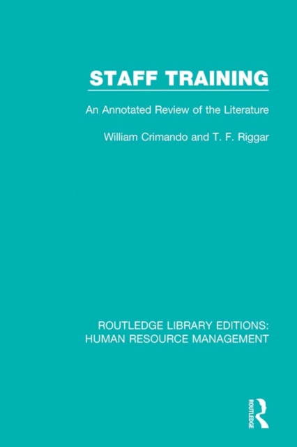 Staff Training : An Annotated Review of the Literature, PDF eBook