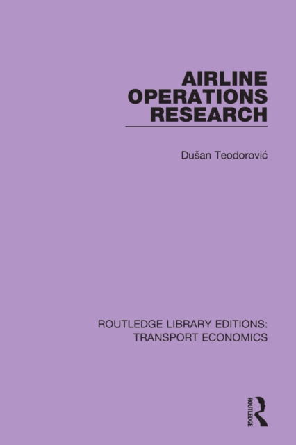 Airline Operations Research, PDF eBook