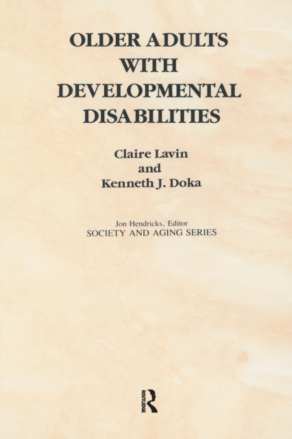 Older Adults with Developmental Disabilities, PDF eBook