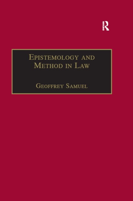 Epistemology and Method in Law, EPUB eBook
