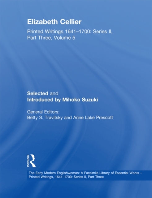 Elizabeth Cellier : Printed Writings 1641-1700: Series II, Part Three, Volume 5, PDF eBook