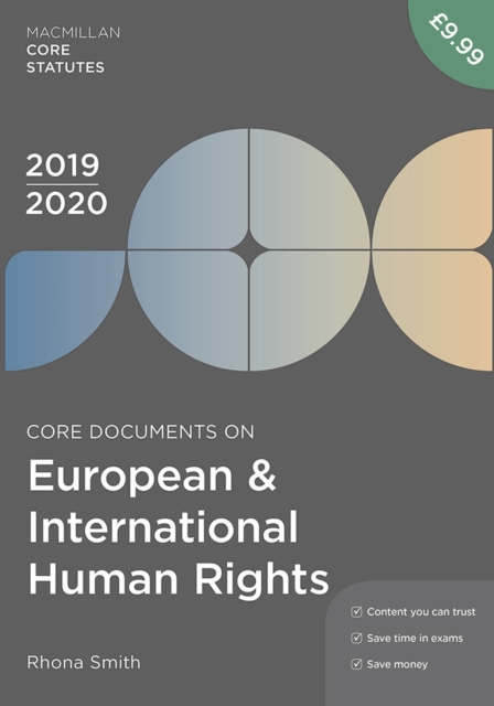 Core Documents on European and International Human Rights 2019-20, Paperback / softback Book
