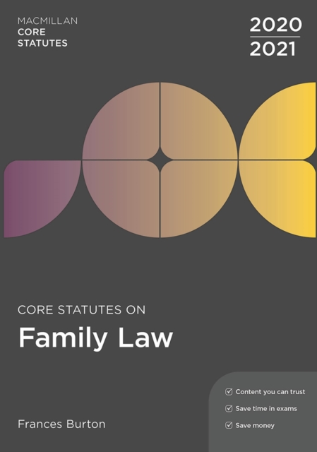 Core Statutes on Family Law 2020-21, Paperback / softback Book