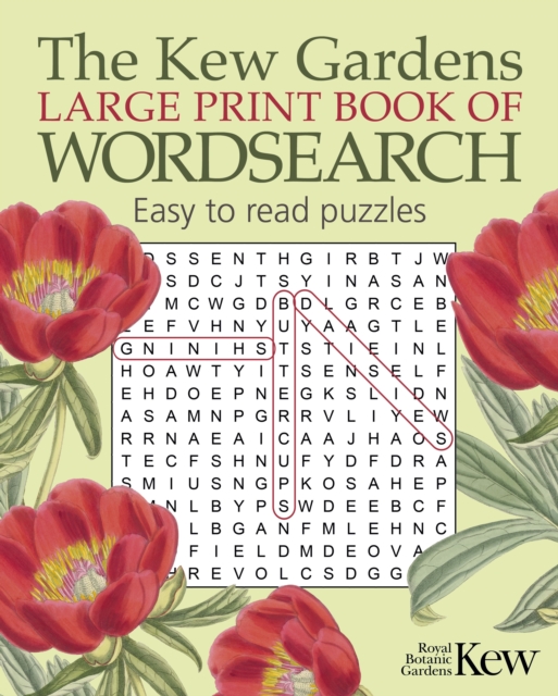 The Kew Gardens Large Print Book of Wordsearch, Paperback / softback Book