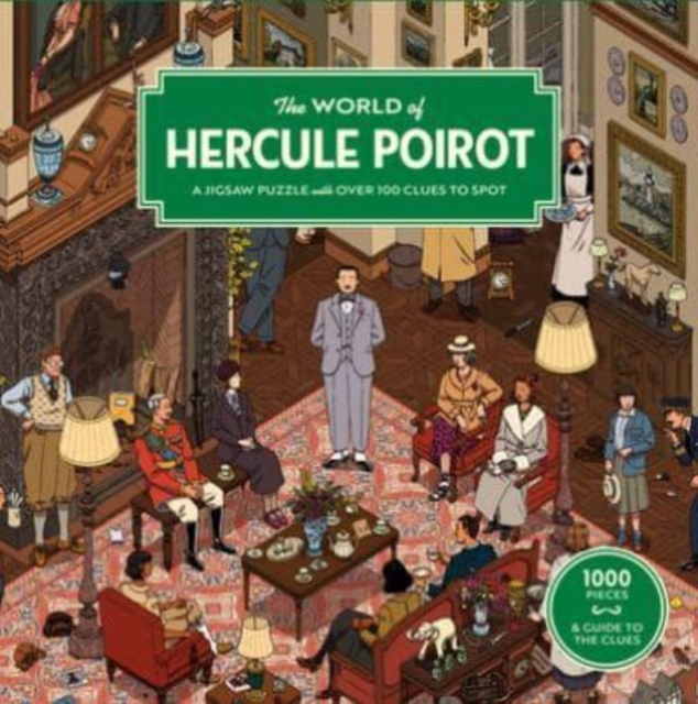 The World of Hercule Poirot : A 1000-piece jigsaw puzzle with over 100 clues to spot: The perfect family gift for fans of Agatha Christie, Jigsaw Book