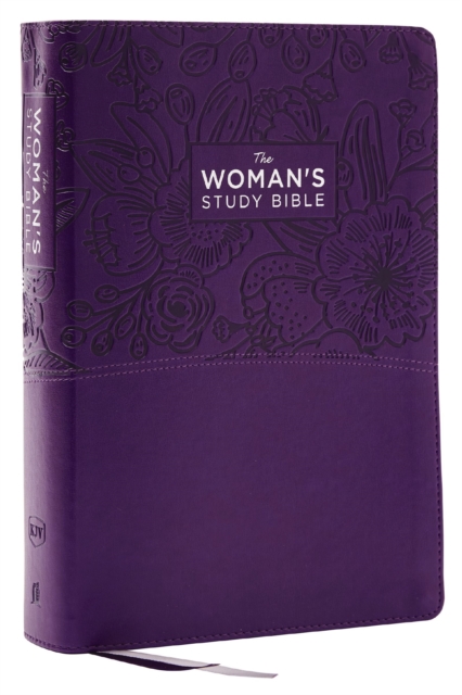 KJV, The Woman's Study Bible, Purple Leathersoft, Red Letter, Full-Color Edition, Comfort Print (Thumb Indexed) : Receiving God's Truth for Balance, Hope, and Transformation, Leather / fine binding Book