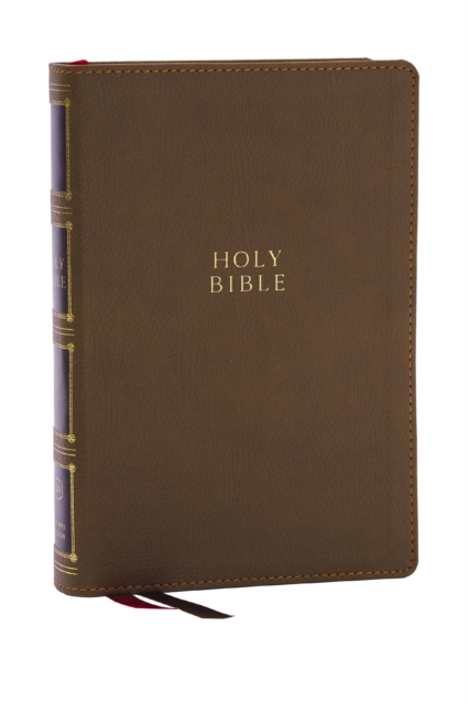 KJV Holy Bible: Compact Bible with 43,000 Center-Column Cross References, Brown Leathersoft, Red Letter, Comfort Print: King James Version, Leather / fine binding Book