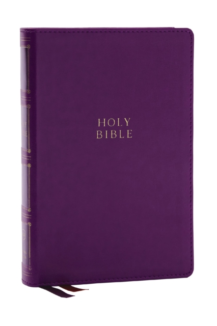KJV Holy Bible: Compact Bible with 43,000 Center-Column Cross References, Purple Leathersoft, Red Letter, Comfort Print (Thumb Indexing): King James Version, Leather / fine binding Book