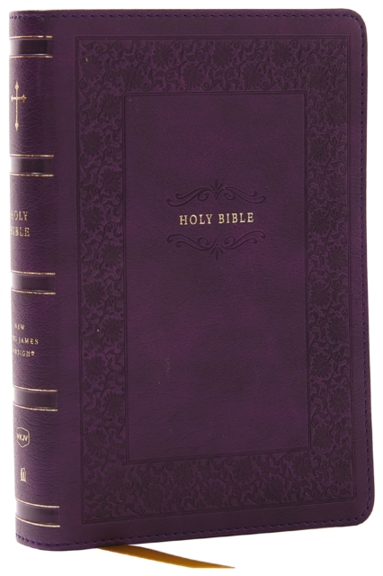 NKJV Compact Paragraph-Style Bible w/ 43,000 Cross References, Purple Leathersoft, Red Letter, Comfort Print: Holy Bible, New King James Version : Holy Bible, New King James Version, Leather / fine binding Book