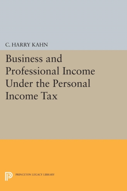 Business and Professional Income Under the Personal Income Tax, PDF eBook