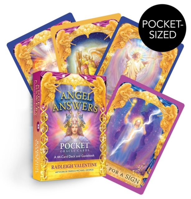 Angel Answers Pocket Oracle Cards : A 44-Card Deck and Guidebook, Cards Book