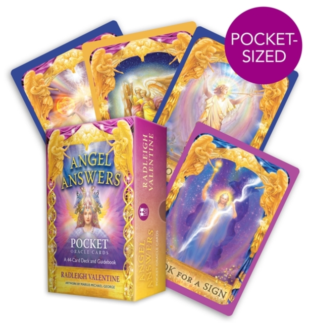 Angel Answers Pocket Oracle Cards : A 44-Card Deck and Guidebook, Cards Book