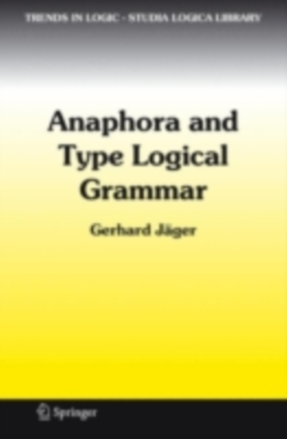 Anaphora and Type Logical Grammar, PDF eBook