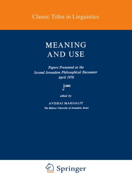 Meaning and Use, PDF eBook