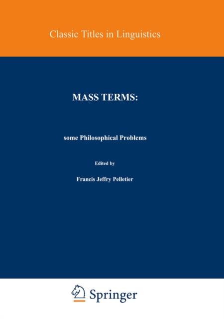 Mass Terms: Some Philosophical Problems, PDF eBook