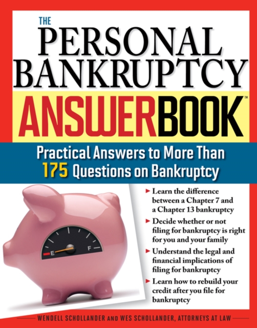 The Personal Bankruptcy Answer Book : Practical Answers to More than 175 Questions on Bankruptcy, EPUB eBook