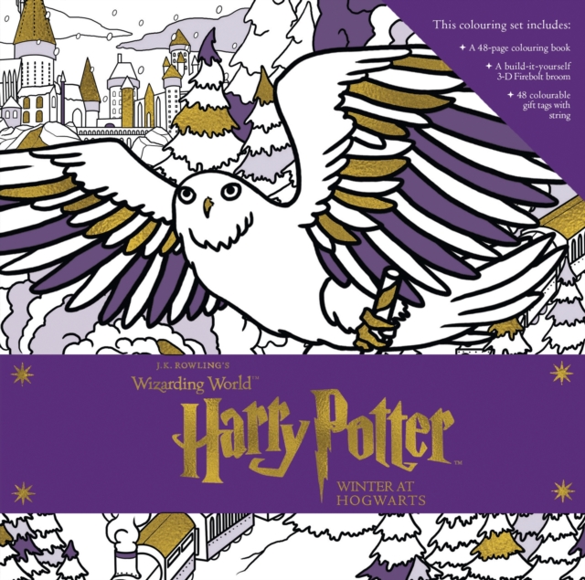 Harry Potter: Winter at Hogwarts: A Magical Colouring Set, Hardback Book