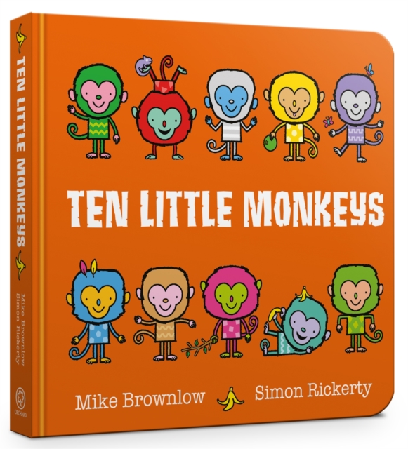 Ten Little Monkeys Board Book, Board book Book
