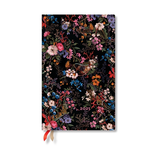 Floralia (William Kilburn) Maxi 12-month Horizontal Hardback Dayplanner 2025 (Elastic Band Closure), Hardback Book
