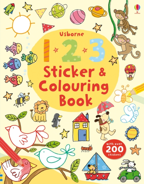 123 Sticker and Colouring book, Paperback / softback Book