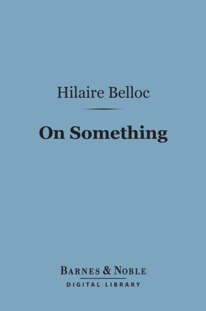 On Something (Barnes & Noble Digital Library), EPUB eBook