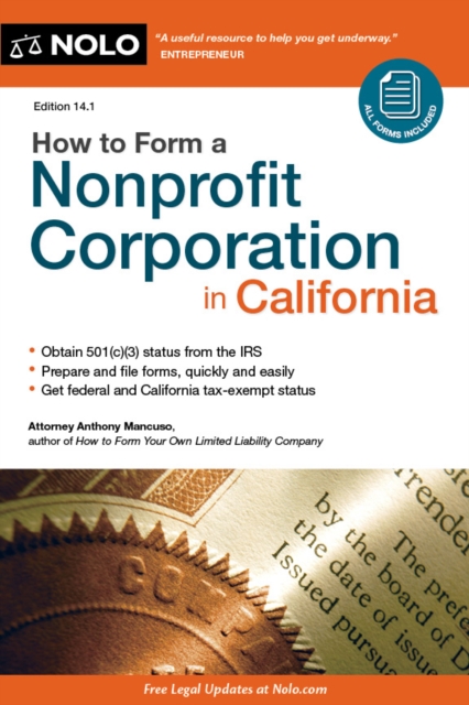 How to Form a Nonprofit Corporation in California, EPUB eBook