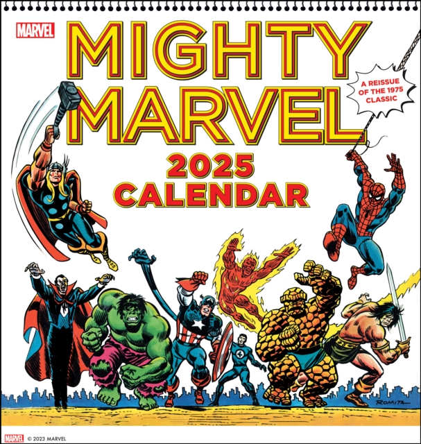 Mighty Marvel 2025 Wall Calendar : A Reissue of the 1975 Classic, Calendar Book