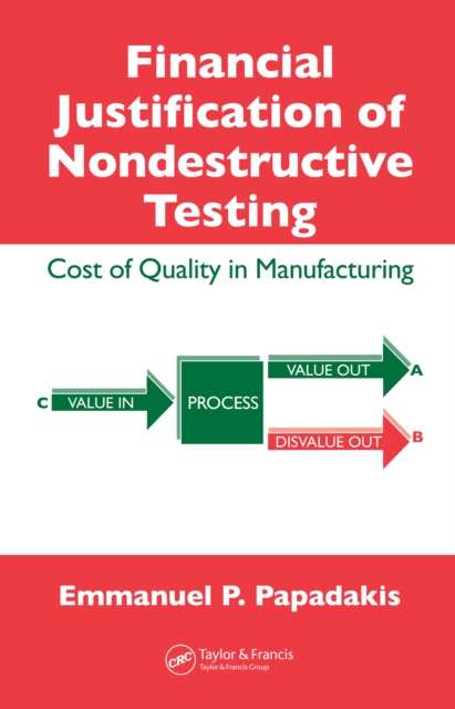 Financial Justification of Nondestructive Testing : Cost of Quality in Manufacturing, PDF eBook
