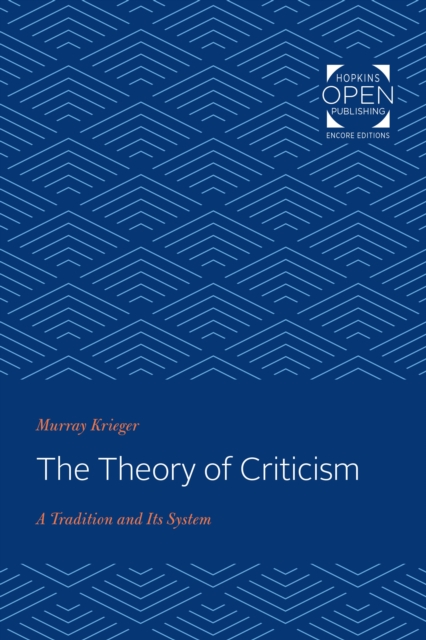 The Theory of Criticism, EPUB eBook