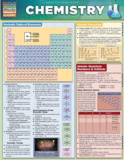 Chemistry : a QuickStudy Laminated Reference Guide, EPUB eBook