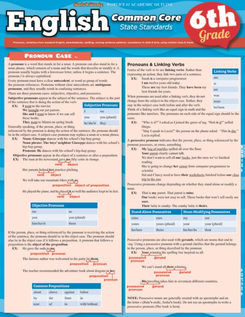English Common Core 6th Grade, PDF eBook