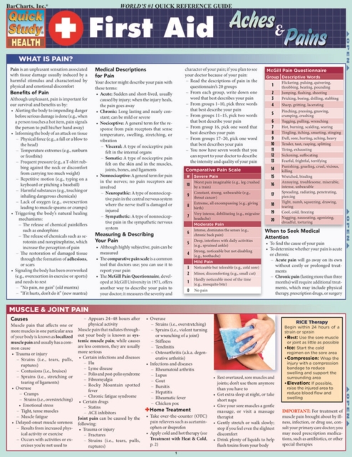 First Aid: Aches & Pains, PDF eBook