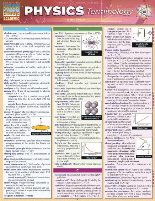 Physics Terminology, PDF eBook