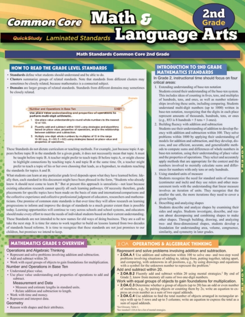 Ccss: Math & Language Arts - 2Ndgrade, PDF eBook