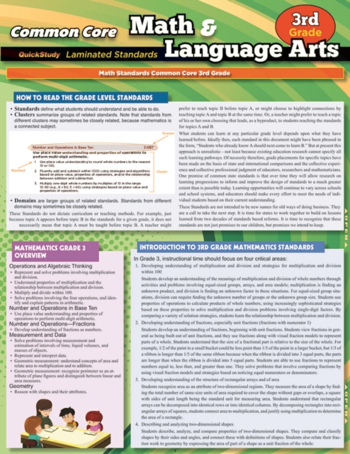 Ccss: Math & Language Arts - 3Rdgrade, PDF eBook