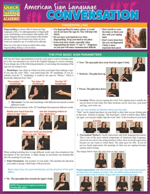 American Sign Language - Conversation, PDF eBook