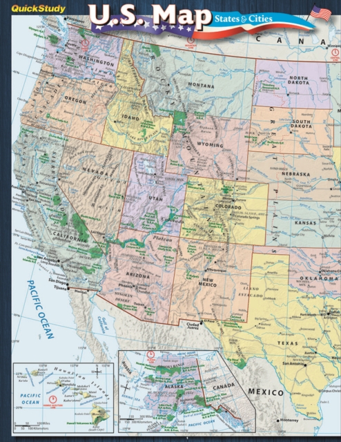 U.S. Map: States & Cities Guide, PDF eBook