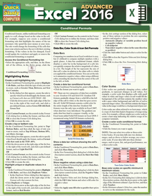 Excel 2016 Advanced, PDF eBook
