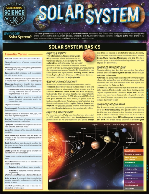 Solar System : a QuickStudy Reference Eguide, PDF eBook