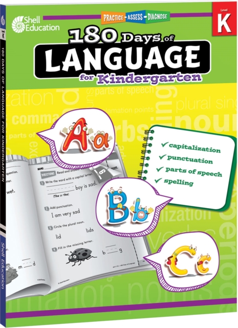 180 Days of Language for Kindergarten : Practice, Assess, Diagnose, PDF eBook