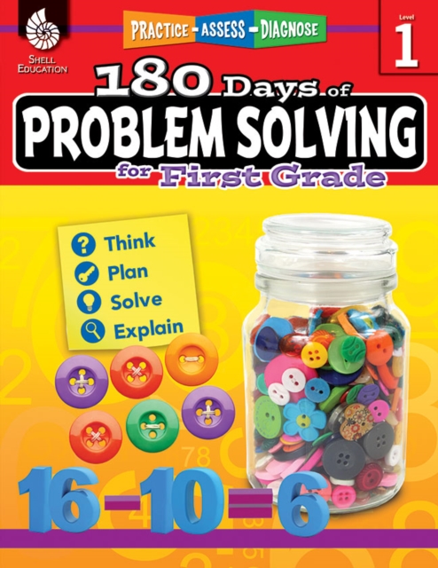180 Days of Problem Solving for First Grade : Practice, Assess, Diagnose, PDF eBook