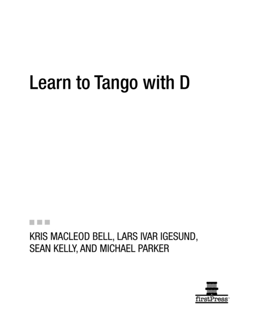 Learn to Tango with D, PDF eBook