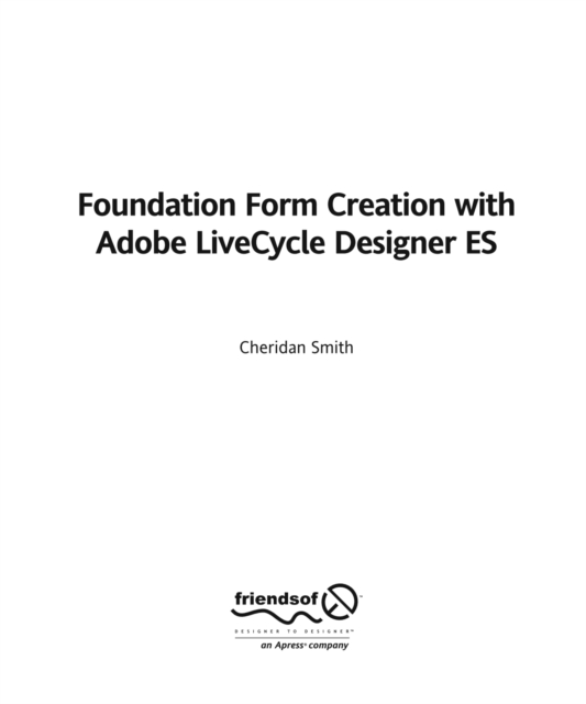 Foundation Form Creation with Adobe LiveCycle Designer ES, PDF eBook