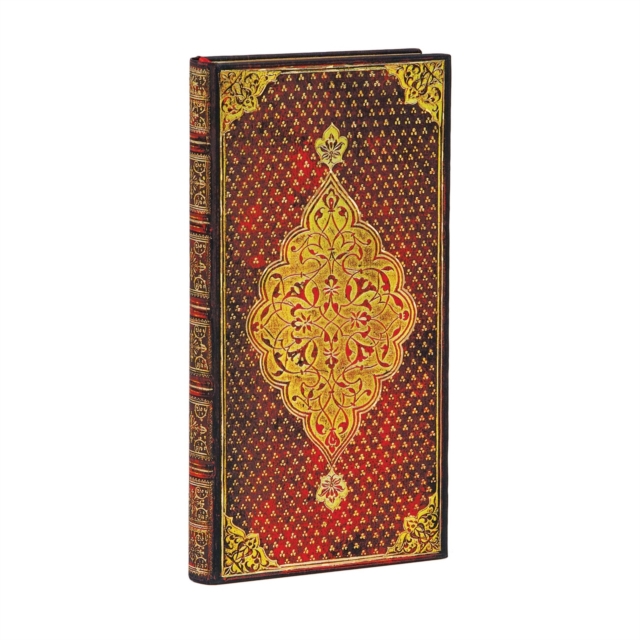 Golden Trefoil Slim Lined Hardcover Journal, Hardback Book