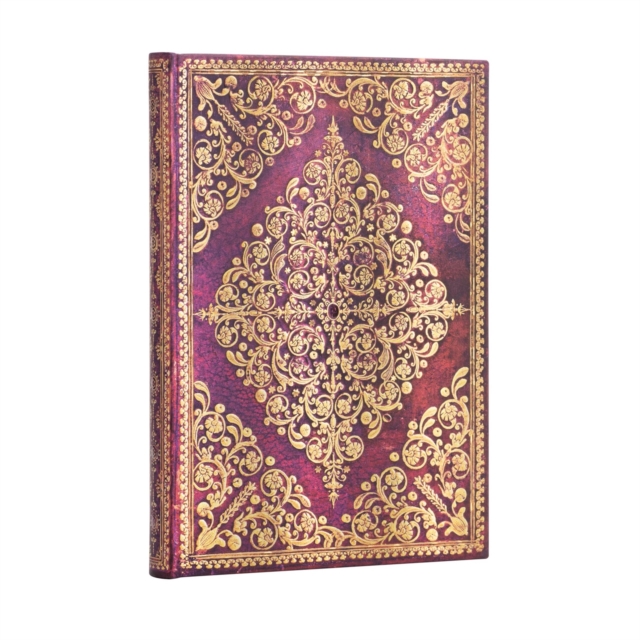 Viola (Diamond Rosette) Midi Unlined Hardcover Journal, Hardback Book